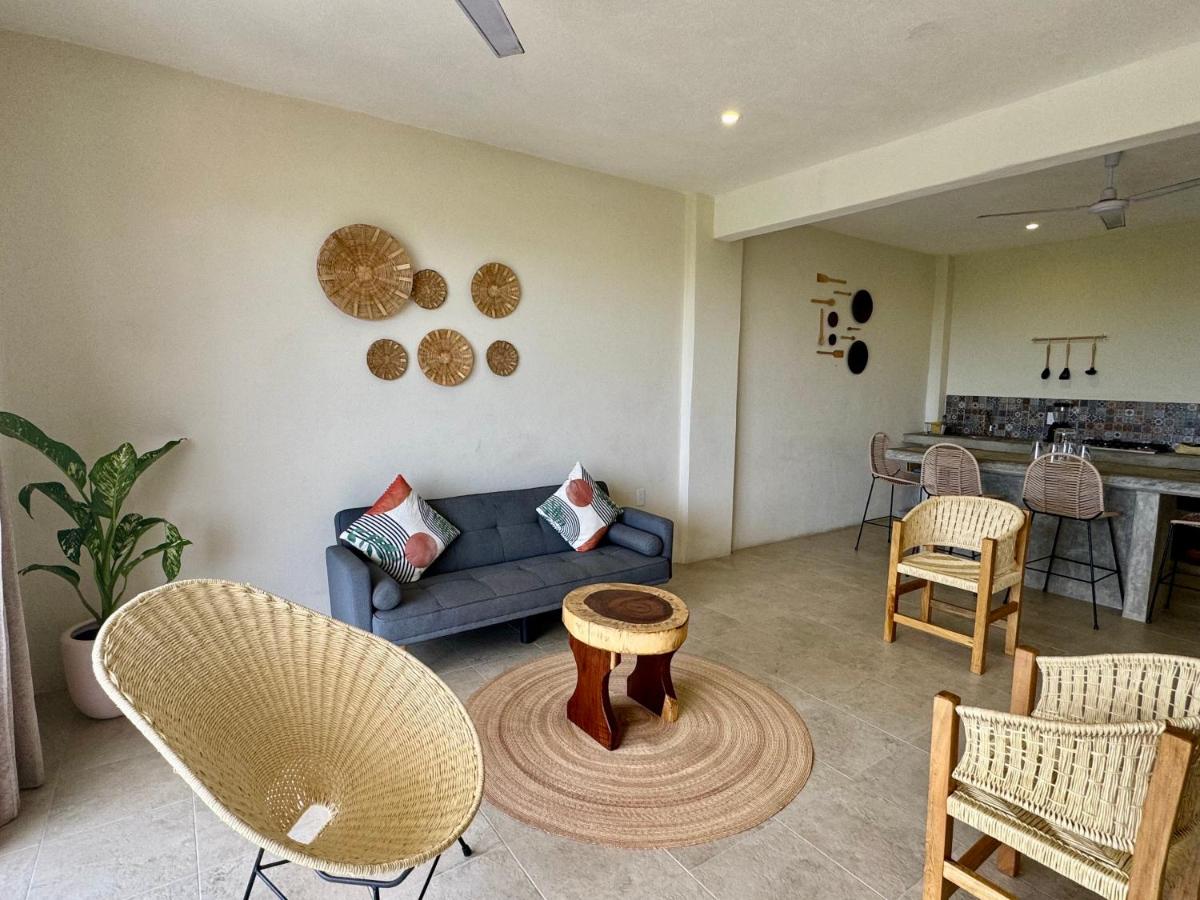 Casa Zianda - Amplios apartamentos con vista al mar - A 7 minutos caminando de Playa Zicatela
