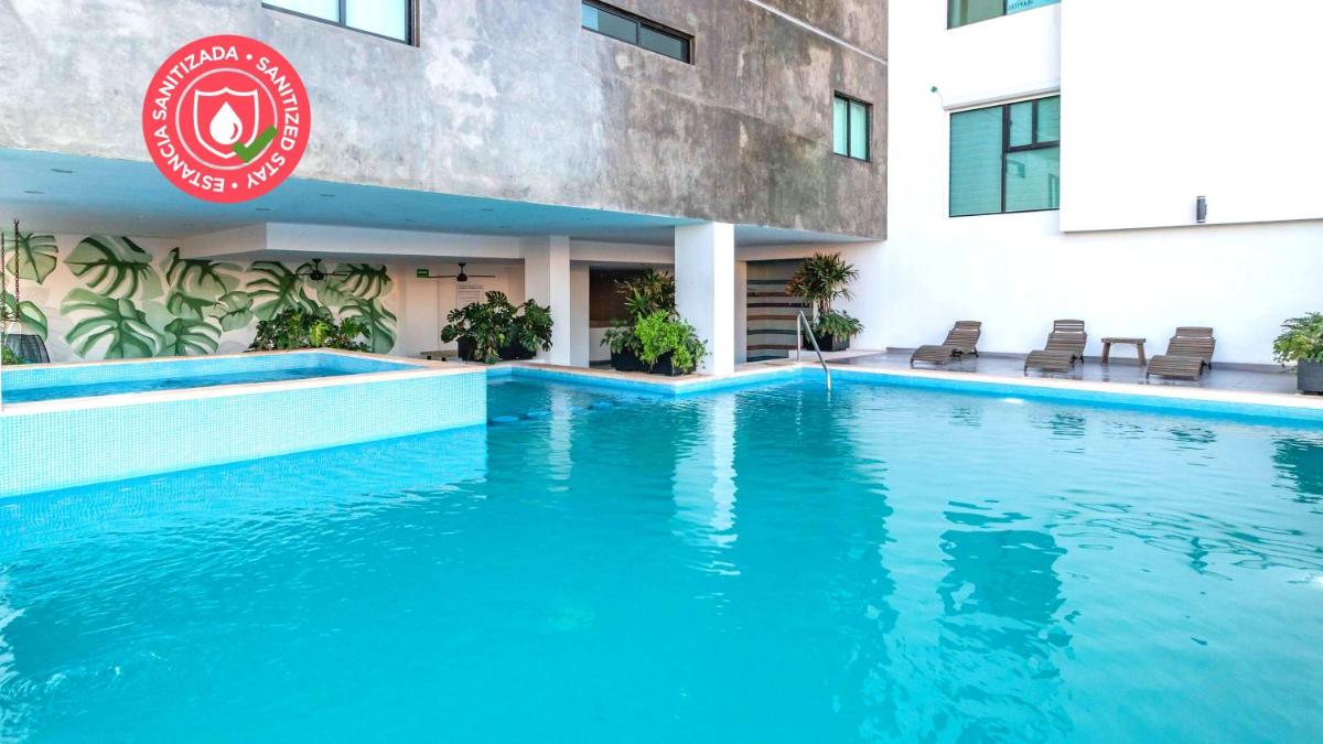 Departamento con Alberca, Jacuzzi y Vista al Mar